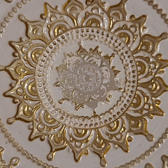 Vintage Reverse Painted Glass Serving Plate - Picture 15 of 16